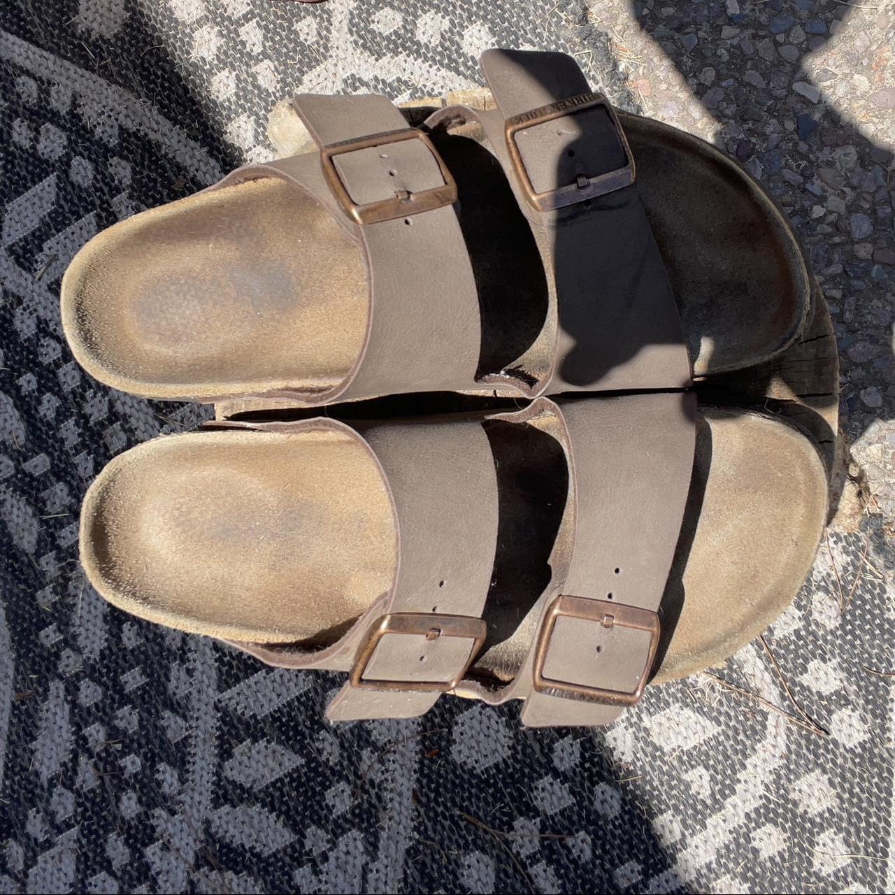 Used Birkenstocks size 7 in good condition just... - Depop