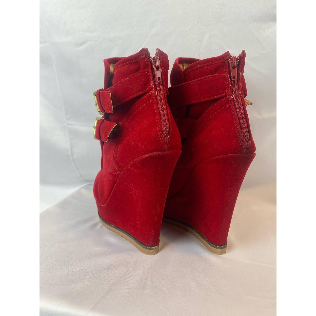 shoedazzle red boots