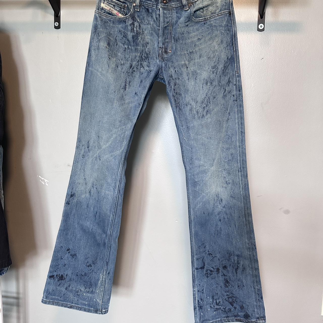 Very nice vintage dye stain diesel jeans flared out... Depop