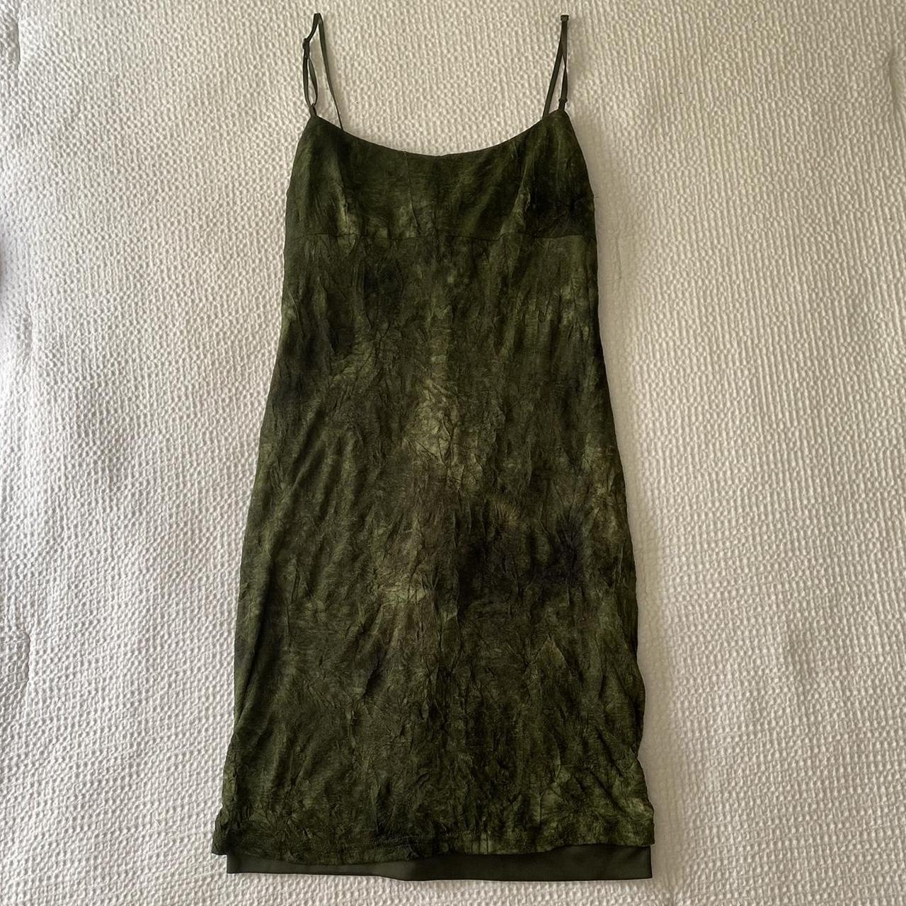 Connected Apparel Women's Green Dress | Depop