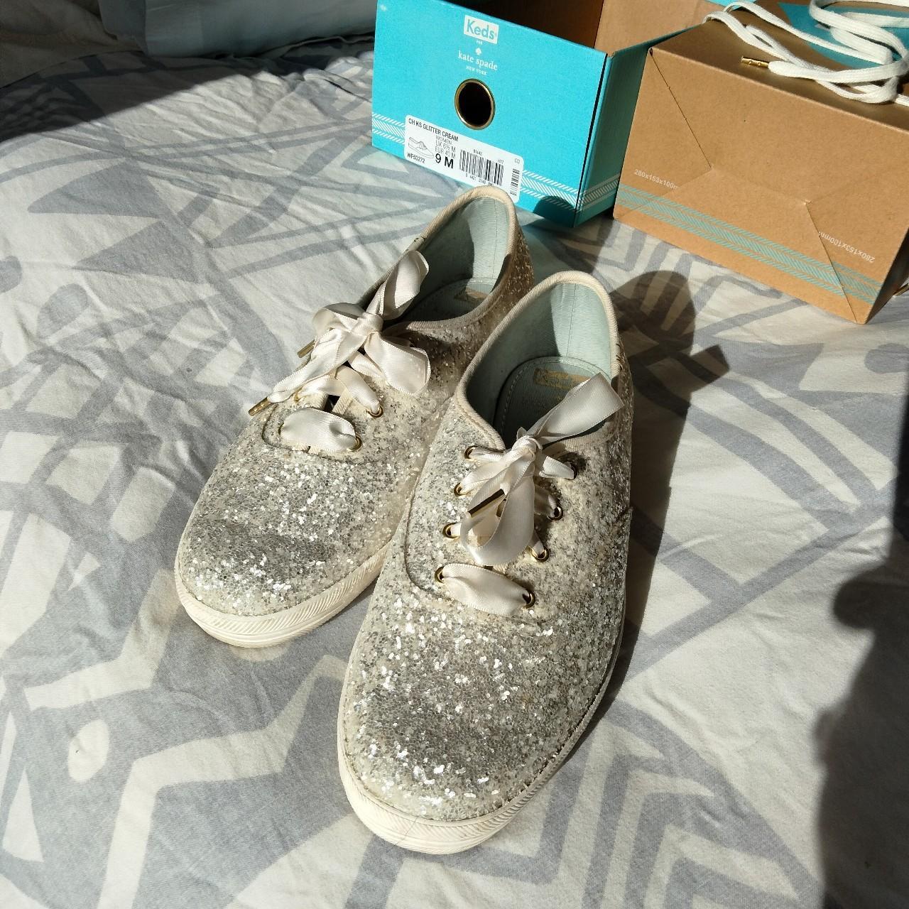 toms gold avalon flat shoes
