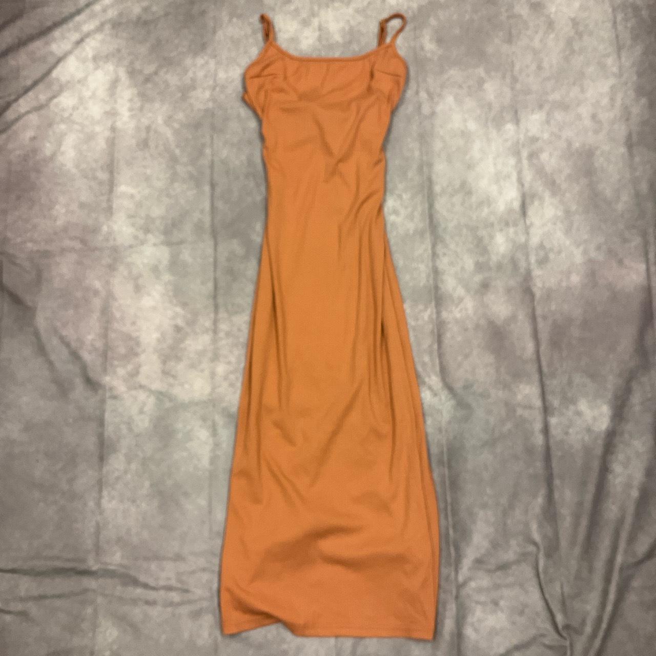 Orange luxedo dress - Depop