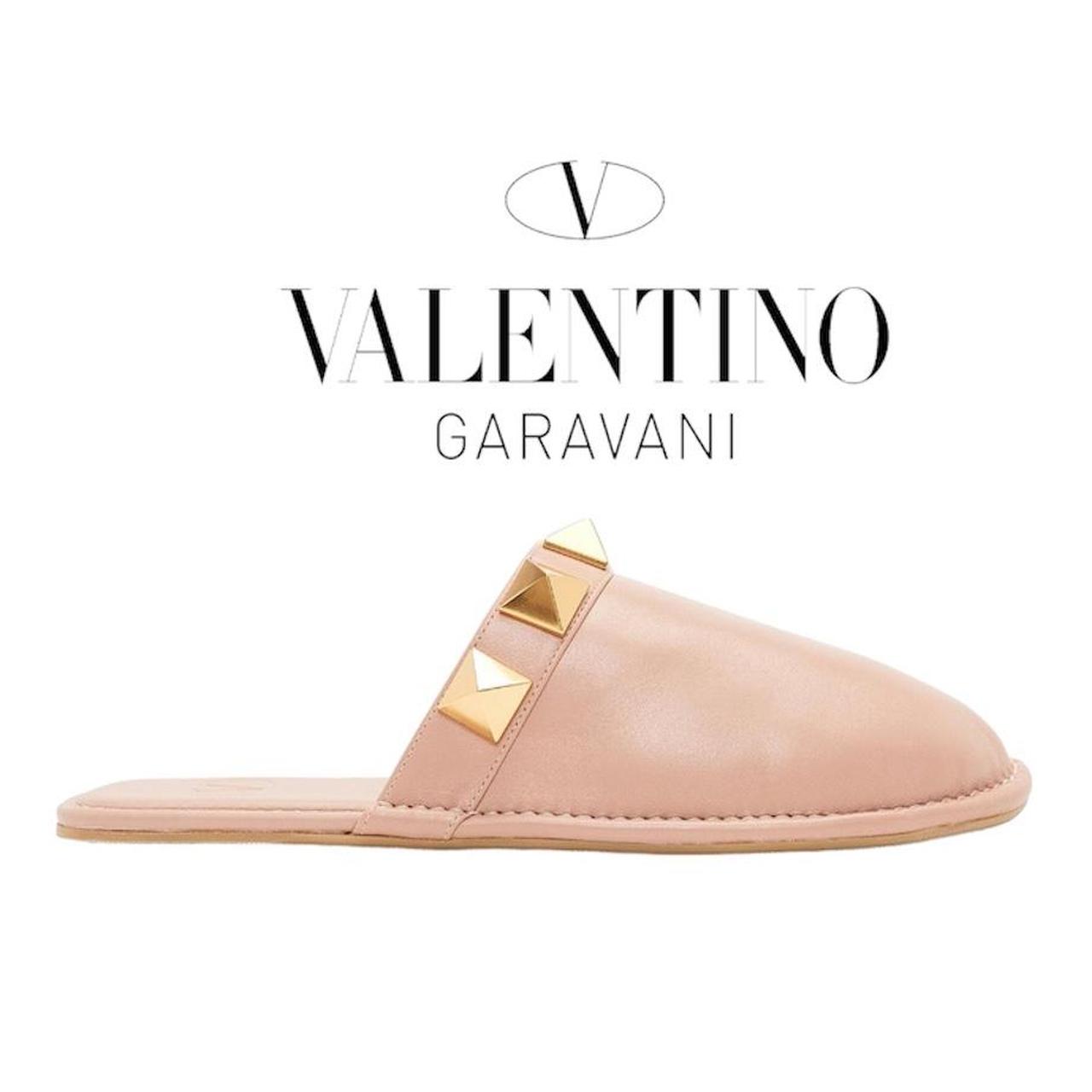 Valentino Garavani Roman Stud Slippers in Depop
