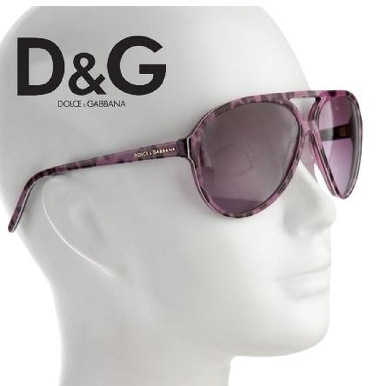 Dolce and Gabana Purple and Black aviator Depop