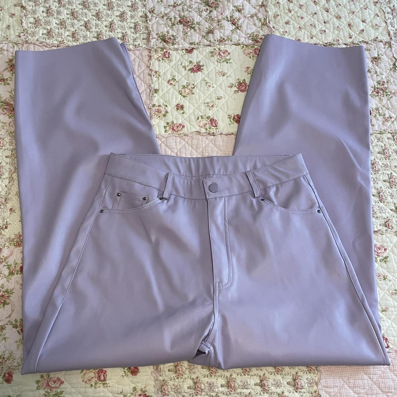 Purple best sale pleather pants