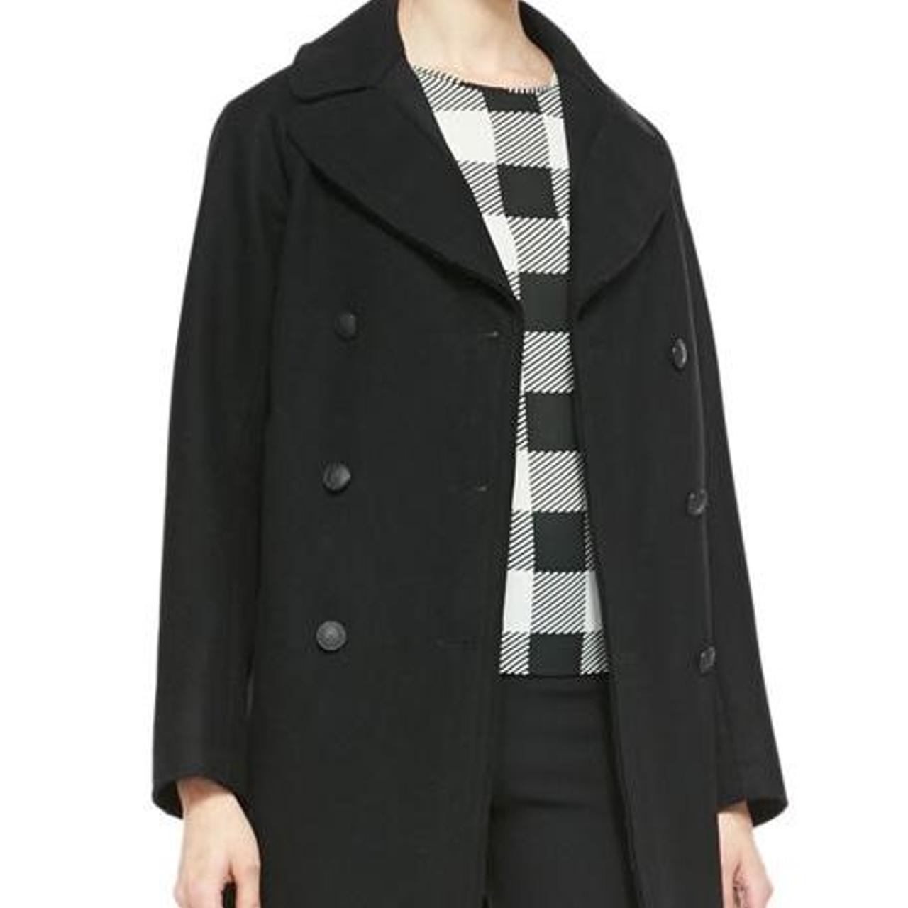 Black, wool peacoat from Rag Bone; oversized Depop