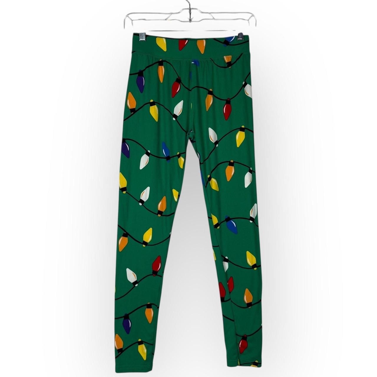 Source Unknown Women's Leggings - Green/Red - S –… - image 1