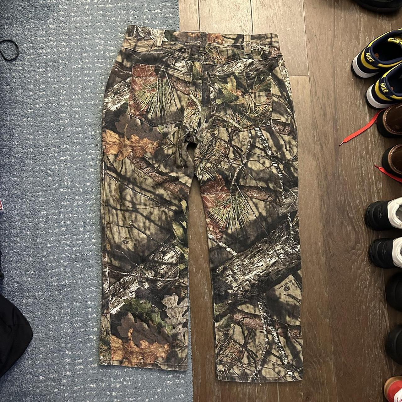 Baggy Nature Camo pants MOSSY OAK Size 38x30 Depop... - Depop