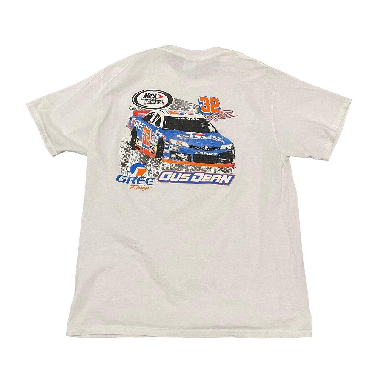 Retro Gree Racing Gus Dean #32 T Shirt Mens L ARCA... - Depop