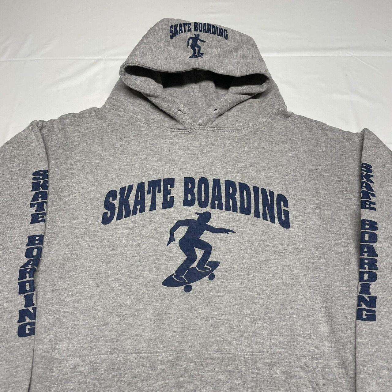 Vintage 90s Skateboarding Hoodie Mens Small Skate... Depop