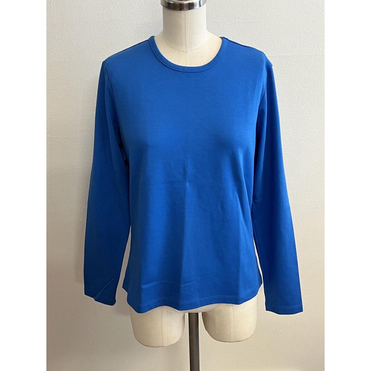 L.L.Bean Women's Blue Sweatshirt Depop