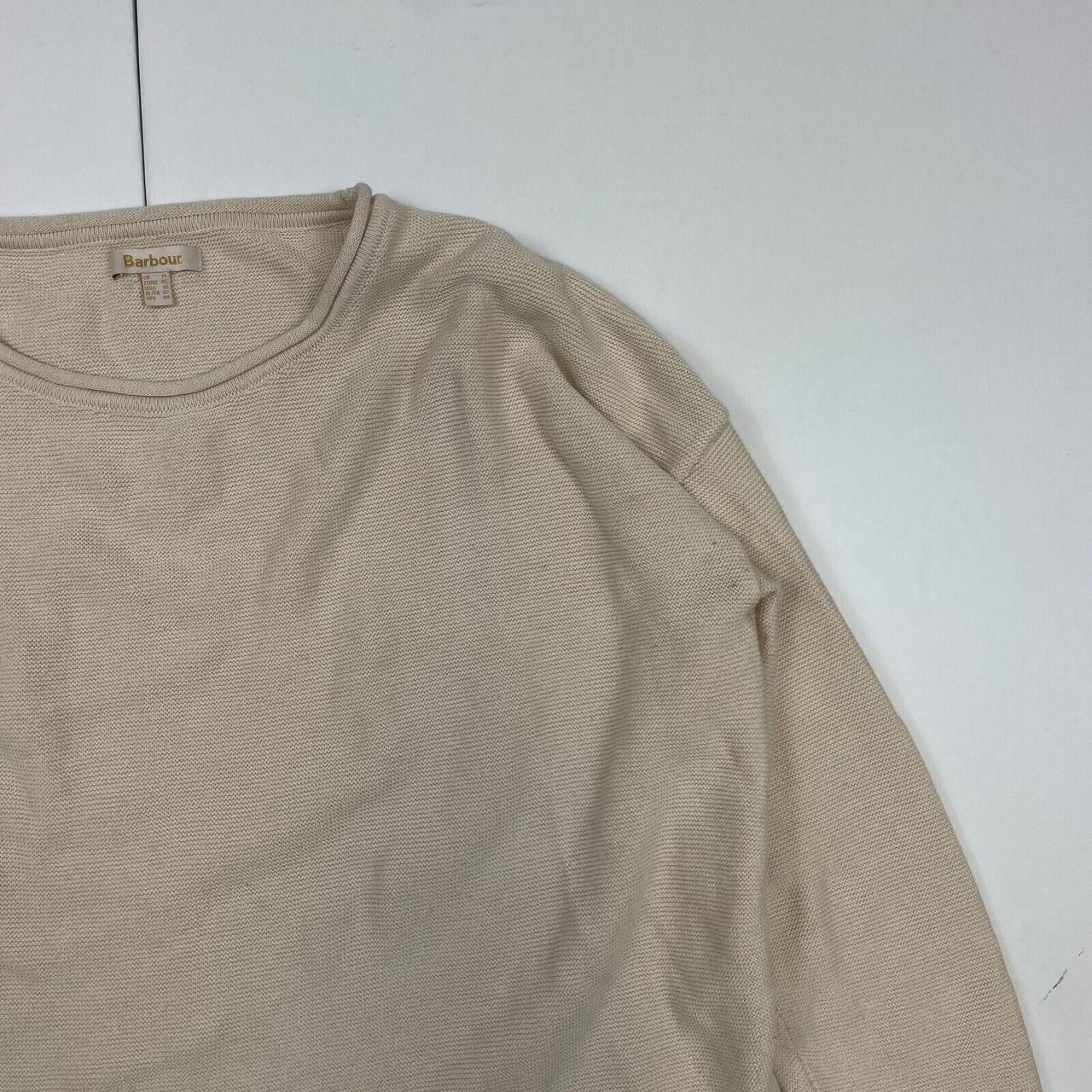 Barbour Women's Cream Jumper Depop