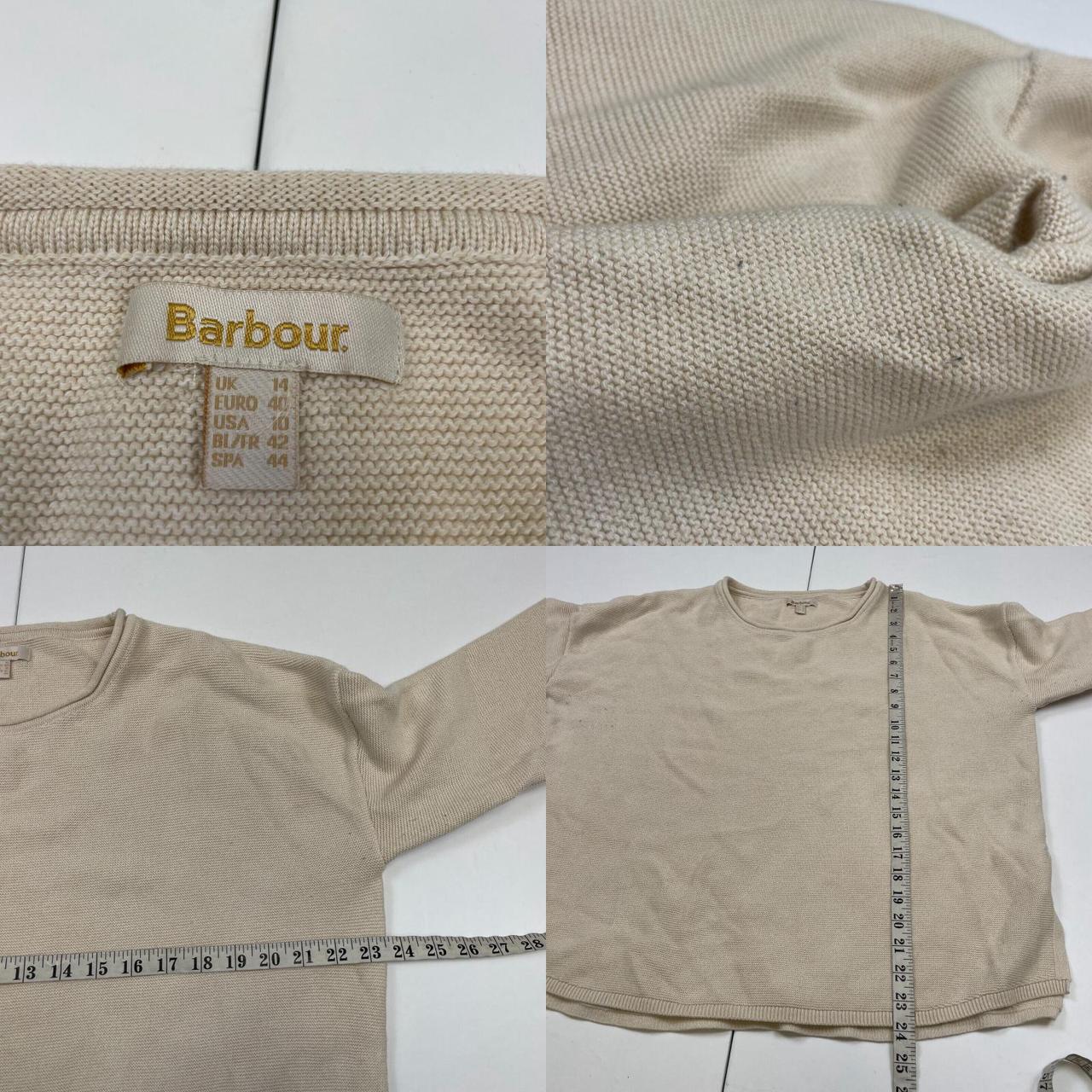 Barbour Women's Cream Jumper Depop
