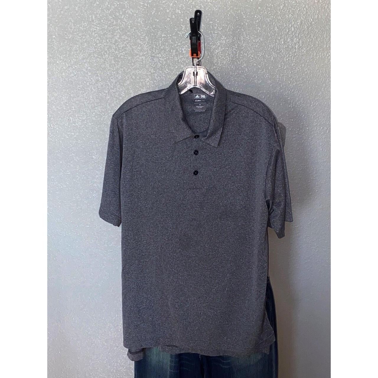 Adidas Clima Lite Gray Golf POLO SHIRT Medium... - Depop