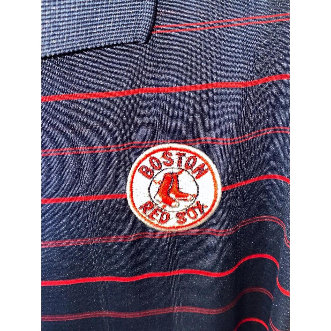 Boston Red Sox Polo, Retro Logo Embroidered on - Depop