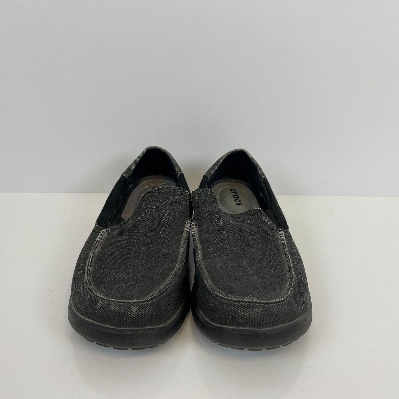 Crocs Santa Cruz Slip-On Loafer Shoes Grey Mens Size... - Depop