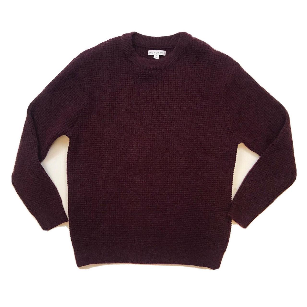 And Now This Men's Burgundy Jumper | Depop