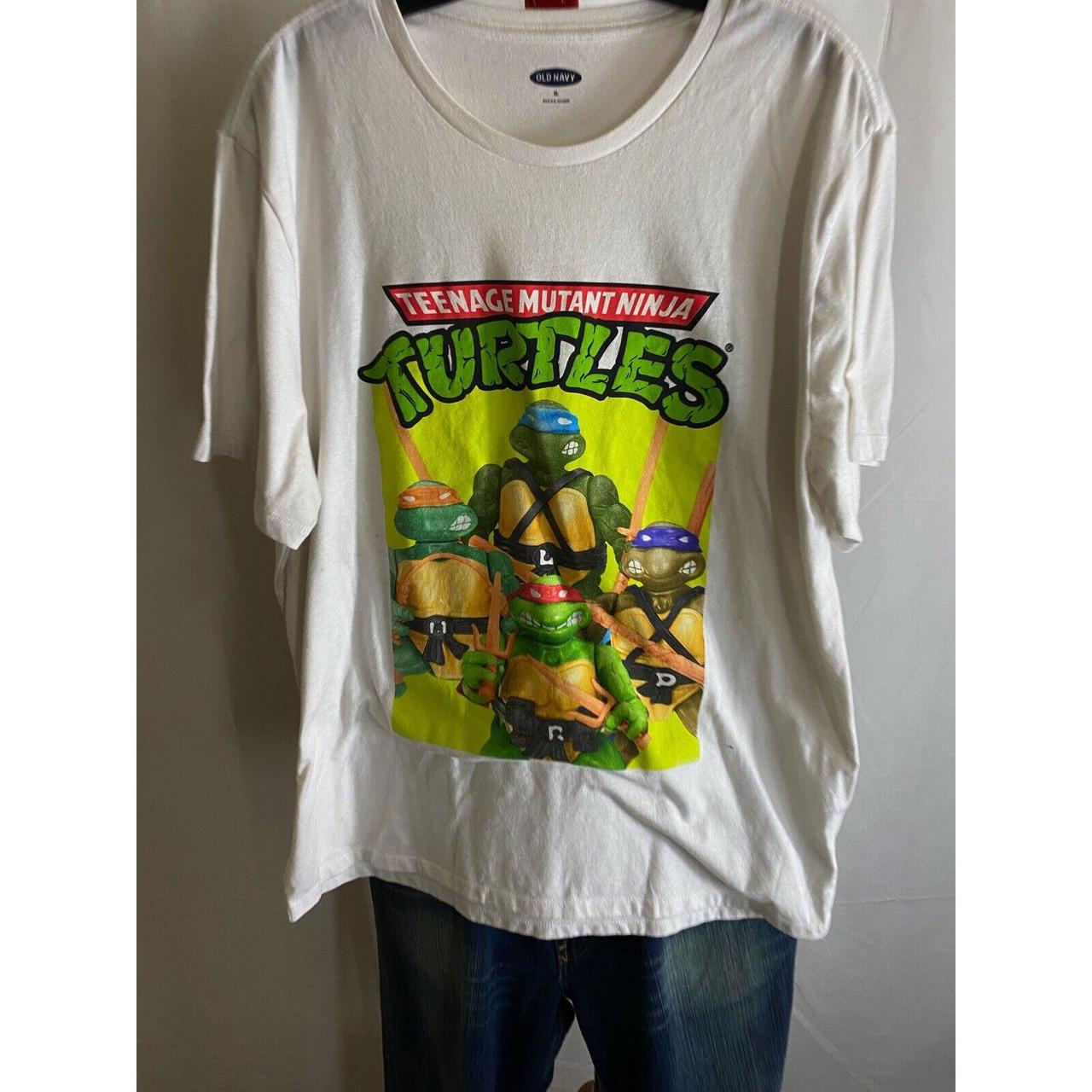 Teenage ninja turtles y2k green t shirt old navy - Depop