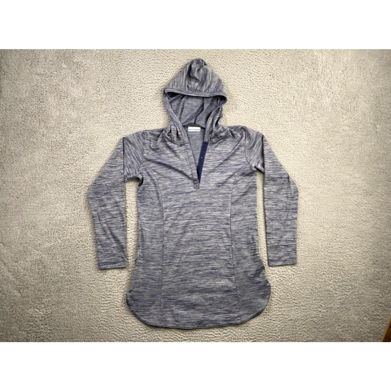 Columbia Hoodie Womens Medium Blue Athletic Fit. Depop