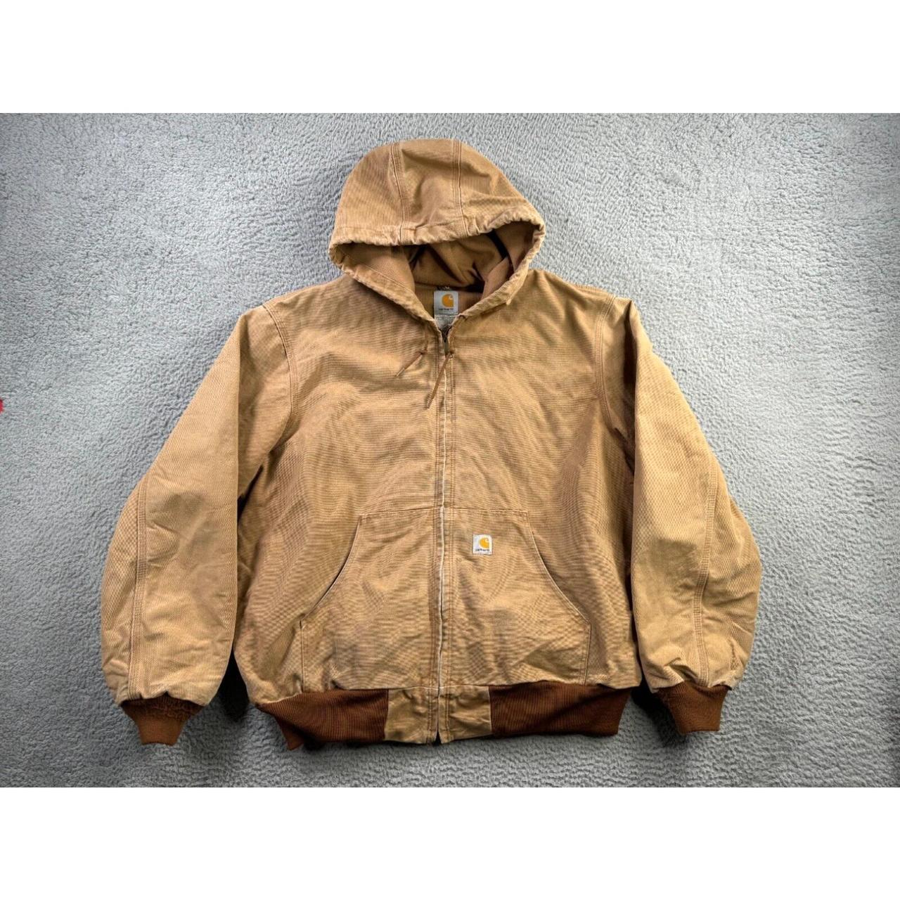 Carhartt Jacket Mens XL Tan Duck Canvas Active. Depop