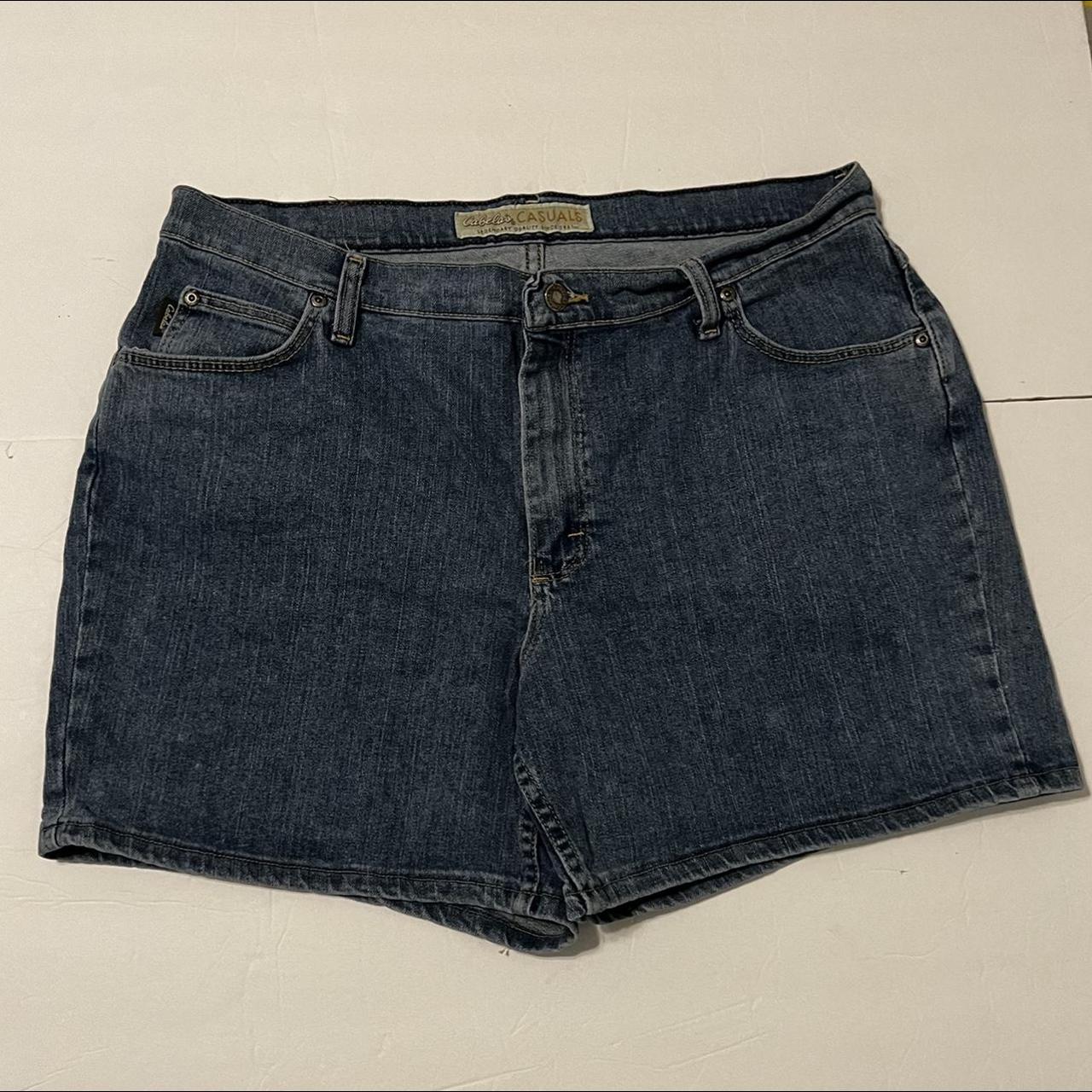 Cabelas Casuals Womens Bermuda Blue Jean denim... - Depop