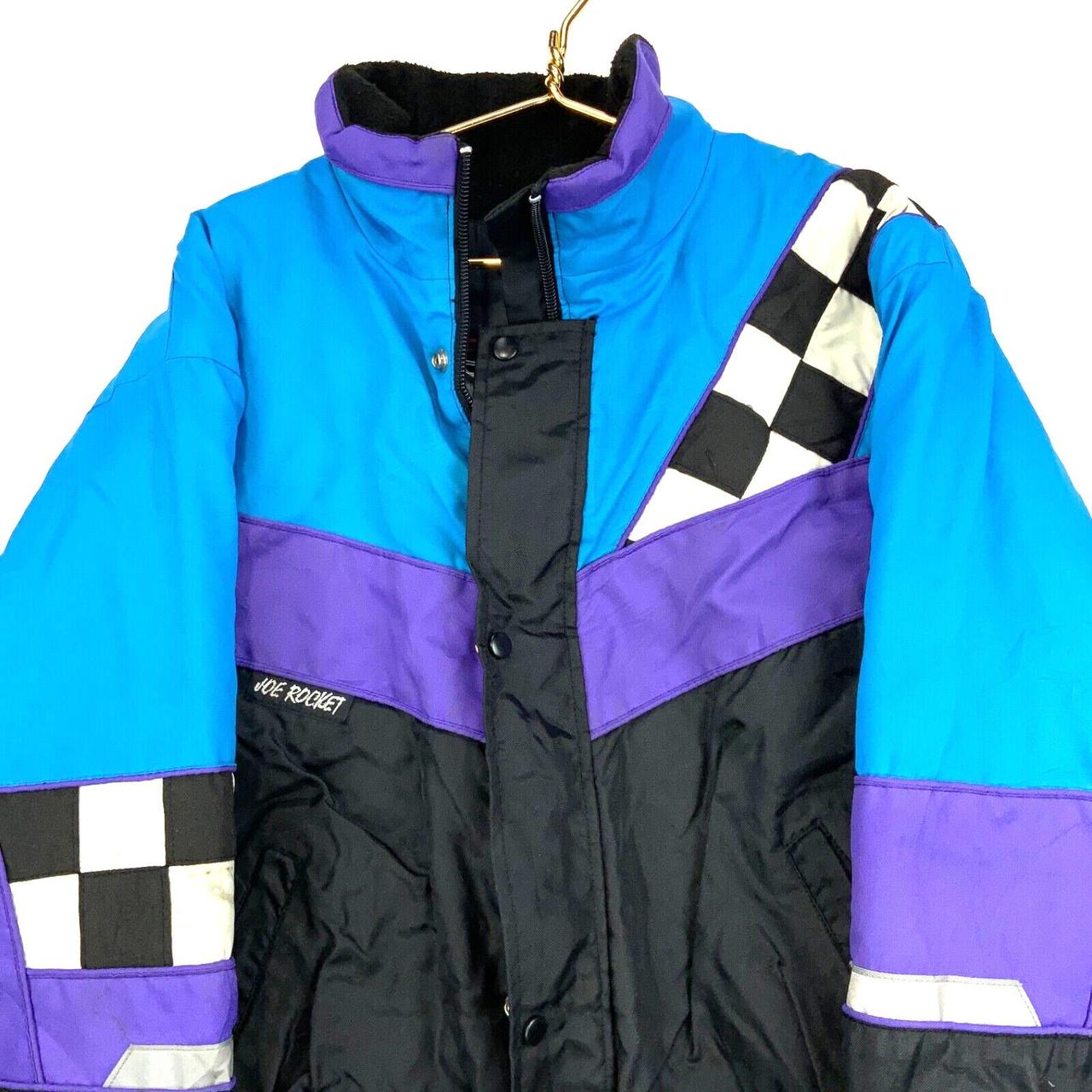 VINTAGE JOE ROCKET SNOWMOBILE RACING PUFFER BOMBER... Depop