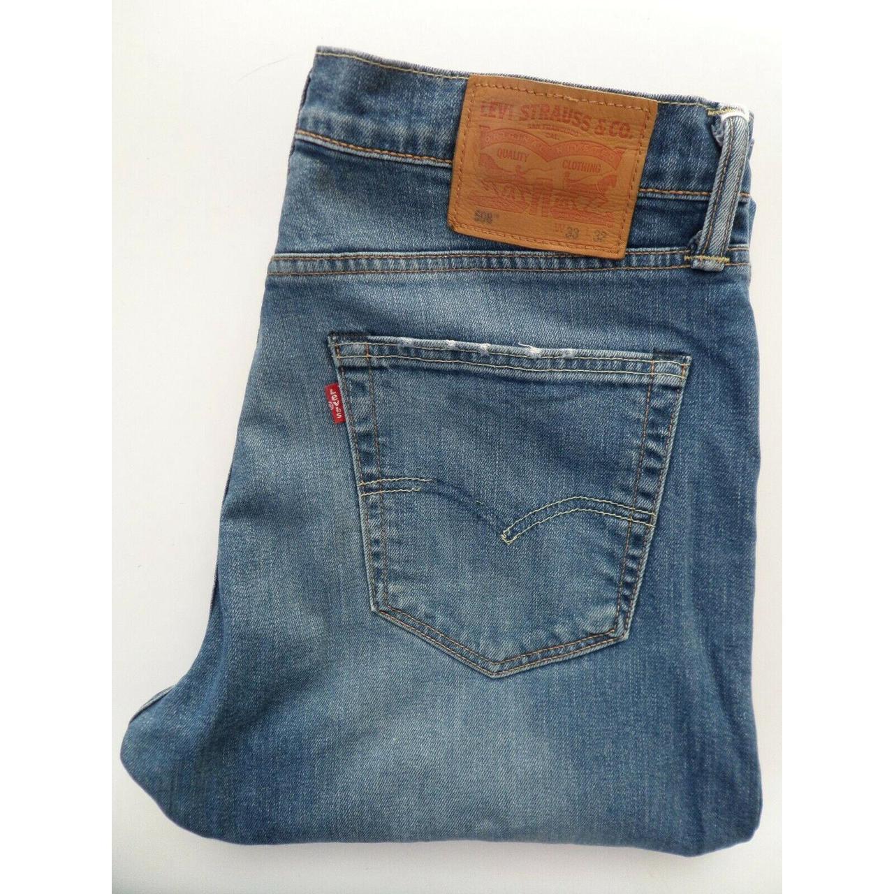 LEVI'S 508 MEN'S JEANS REGULAR TAPERED W33 L32 MID... - Depop