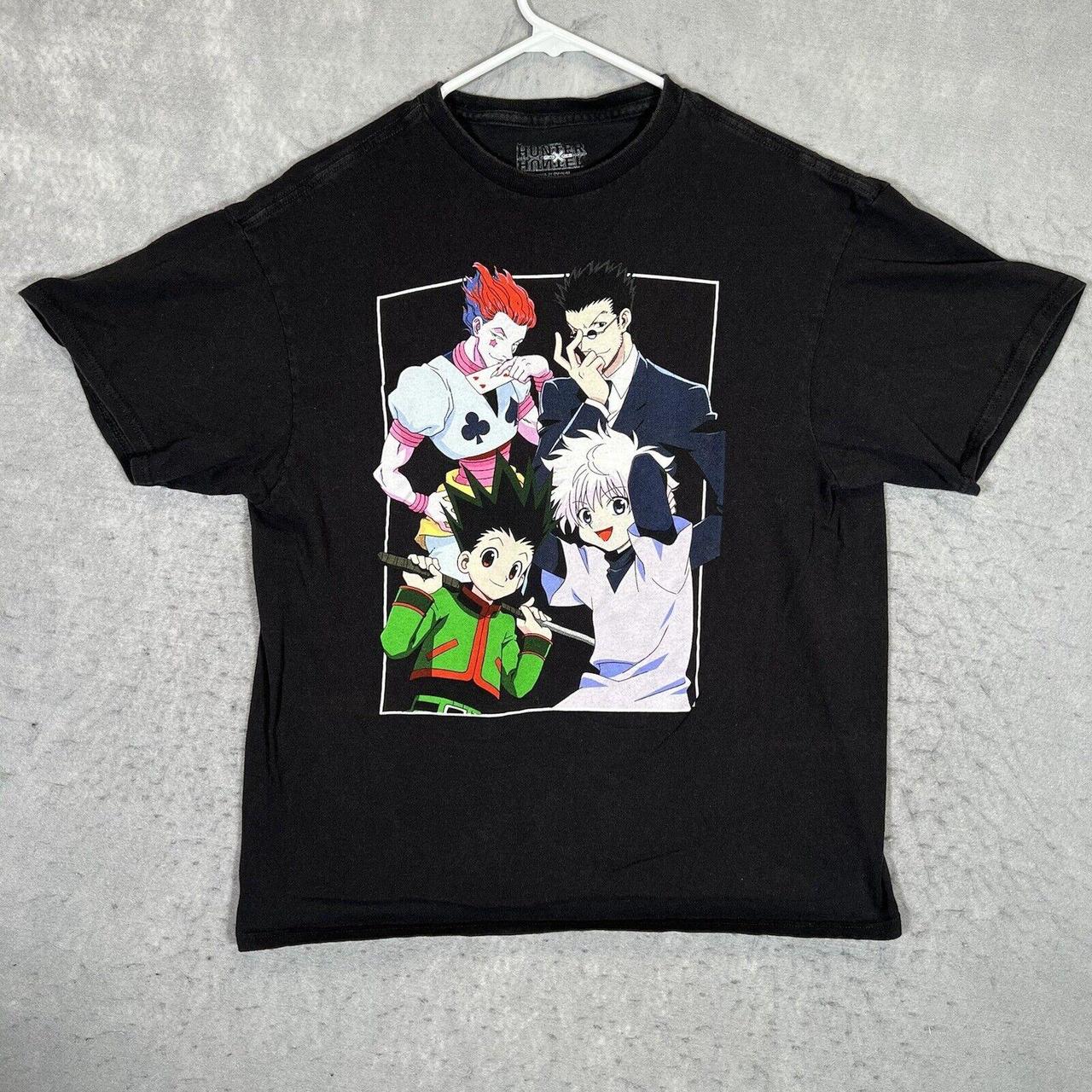 HUNTER X HUNTER ANIME SHIRT ADULT LARGE BLACK... - Depop