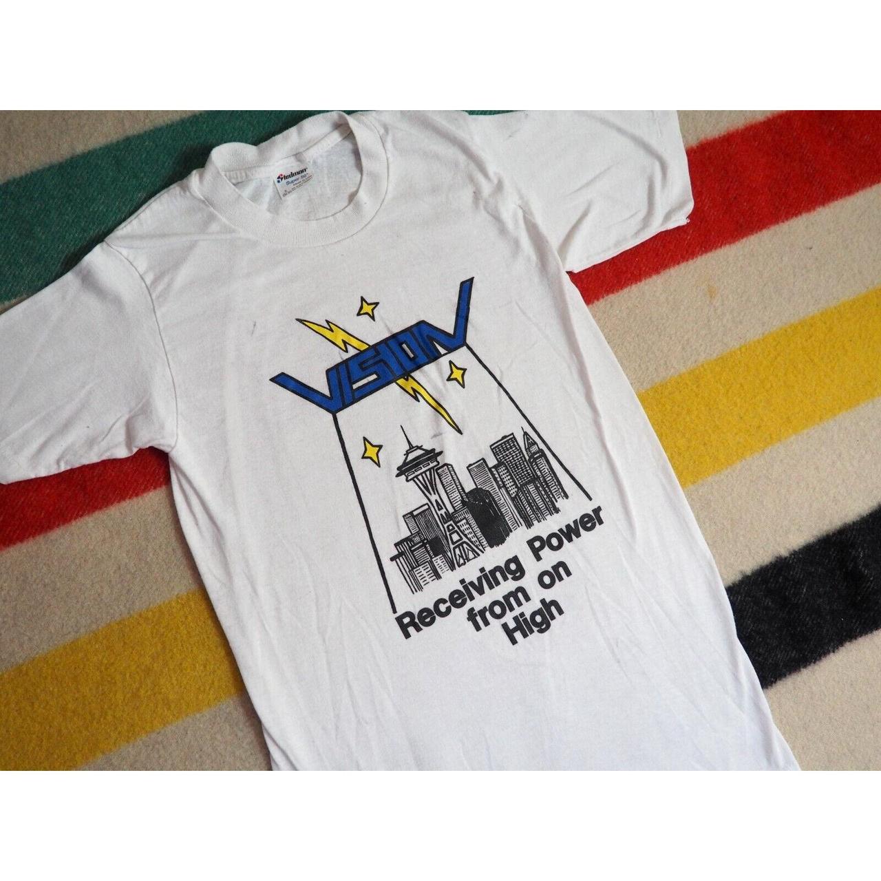 Needles Men's White T-shirt (2)