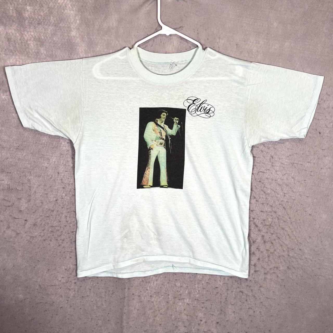 A1 VINTAGE 90S ELVIS FAN CLUB TEAM ELVIS SHIRT ADULT... Depop
