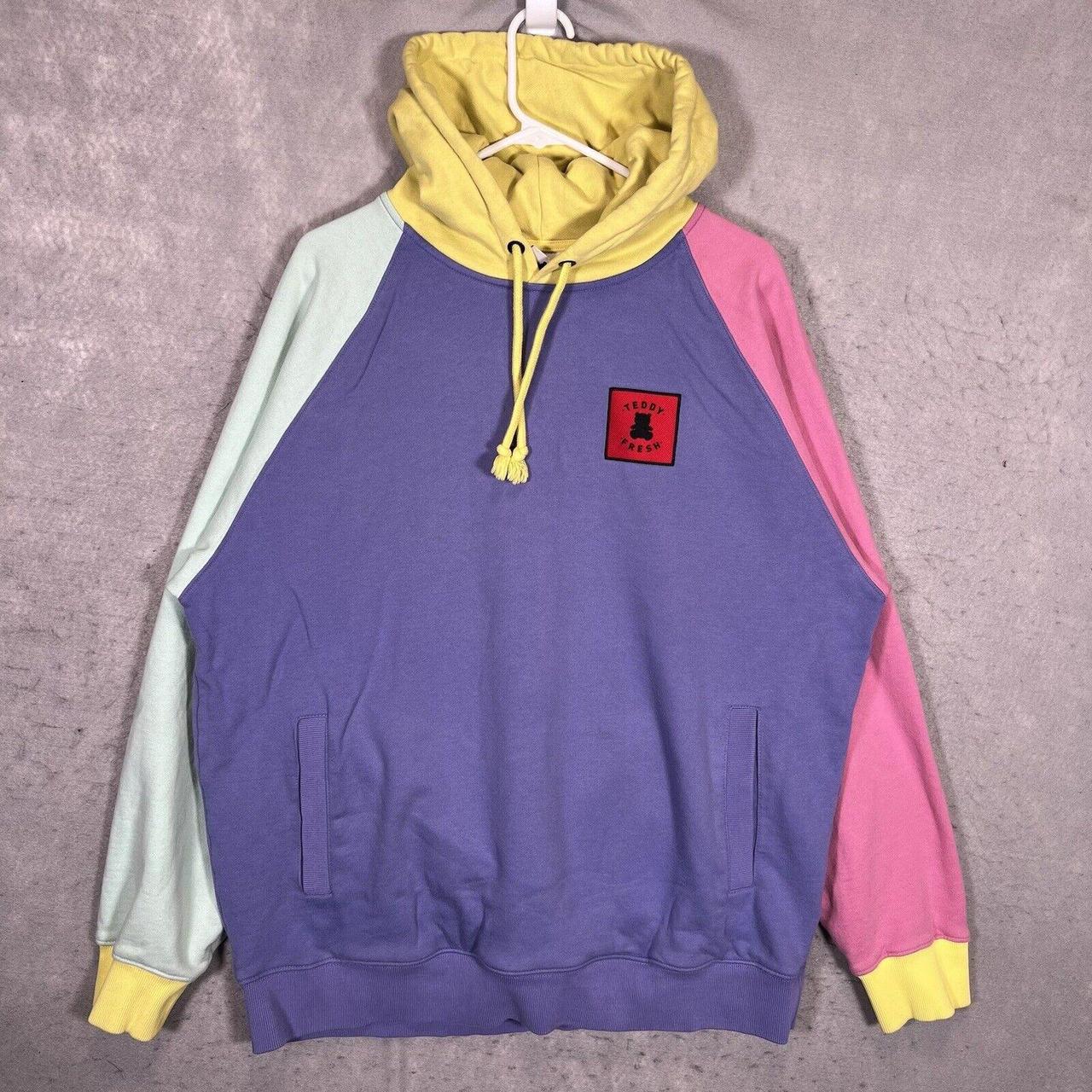 A1 TEDDY FRESH COLOR BLOCK HOODIE SWEATSHIRT ADULT... - Depop