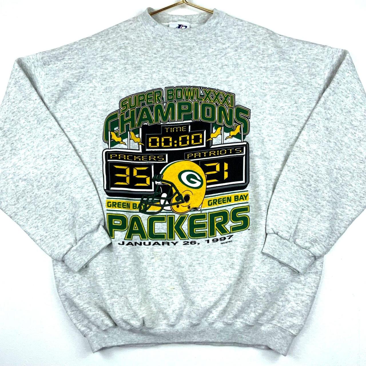 Vintage Green Bay Packers Sweatshirt Super Bowl Champions 