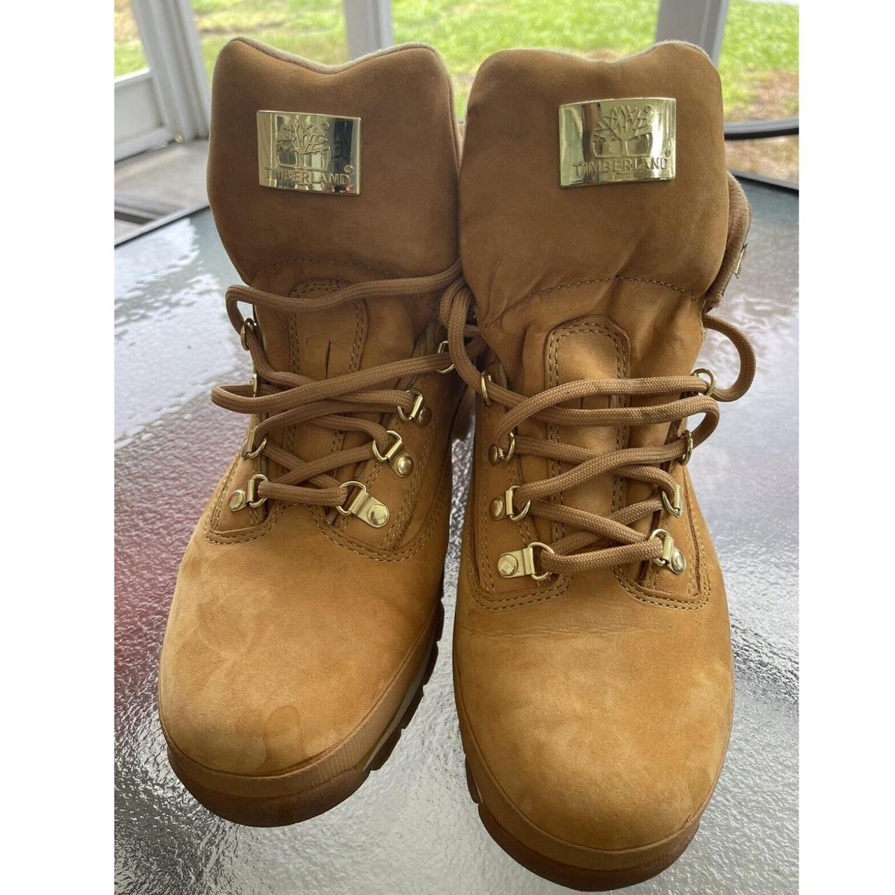 TIMBERLAND BOOT ANKLE HEIGHT WHEAT LEATHER FIELD... - Depop