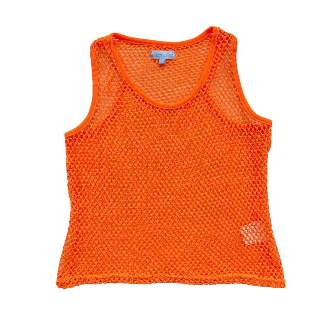 Women's Orange Vest Depop