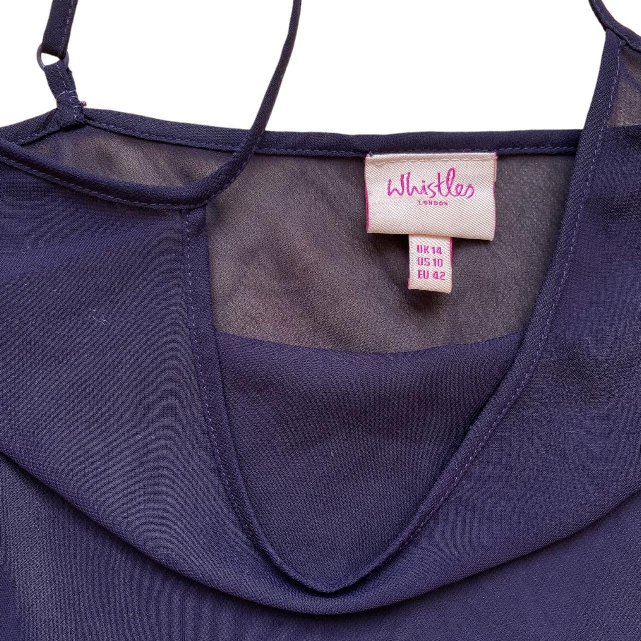 Whistles Women's Purple Dress Depop