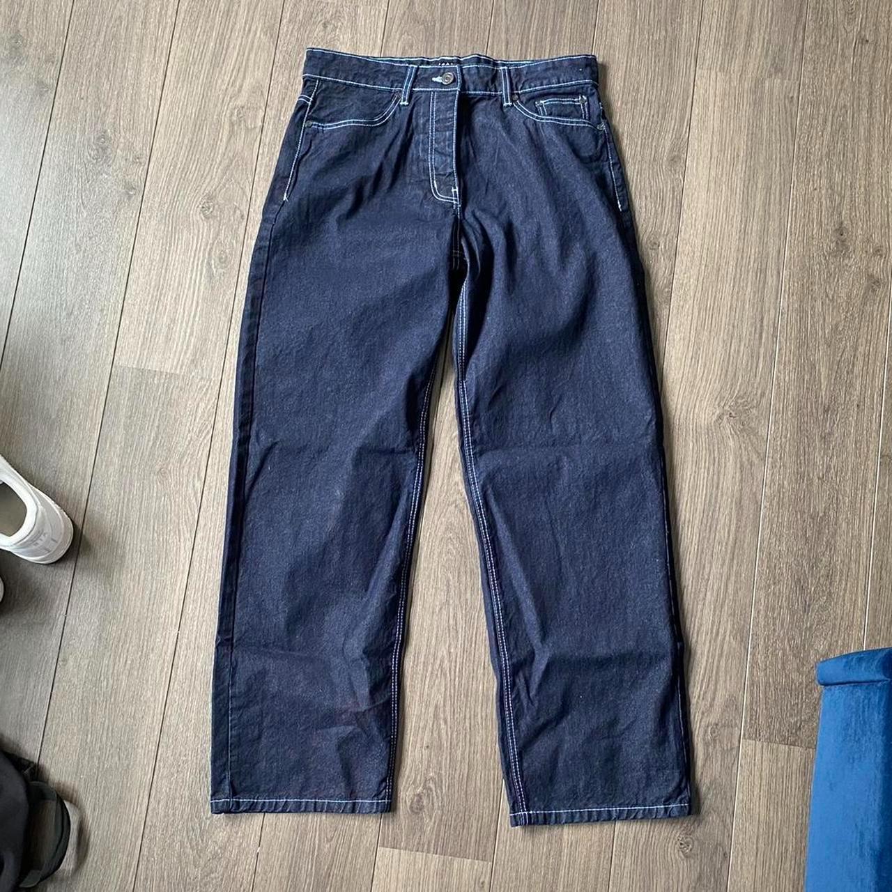 Baggy blue jeans. White stitching 🛹 Size W34 L32 🛹... Depop