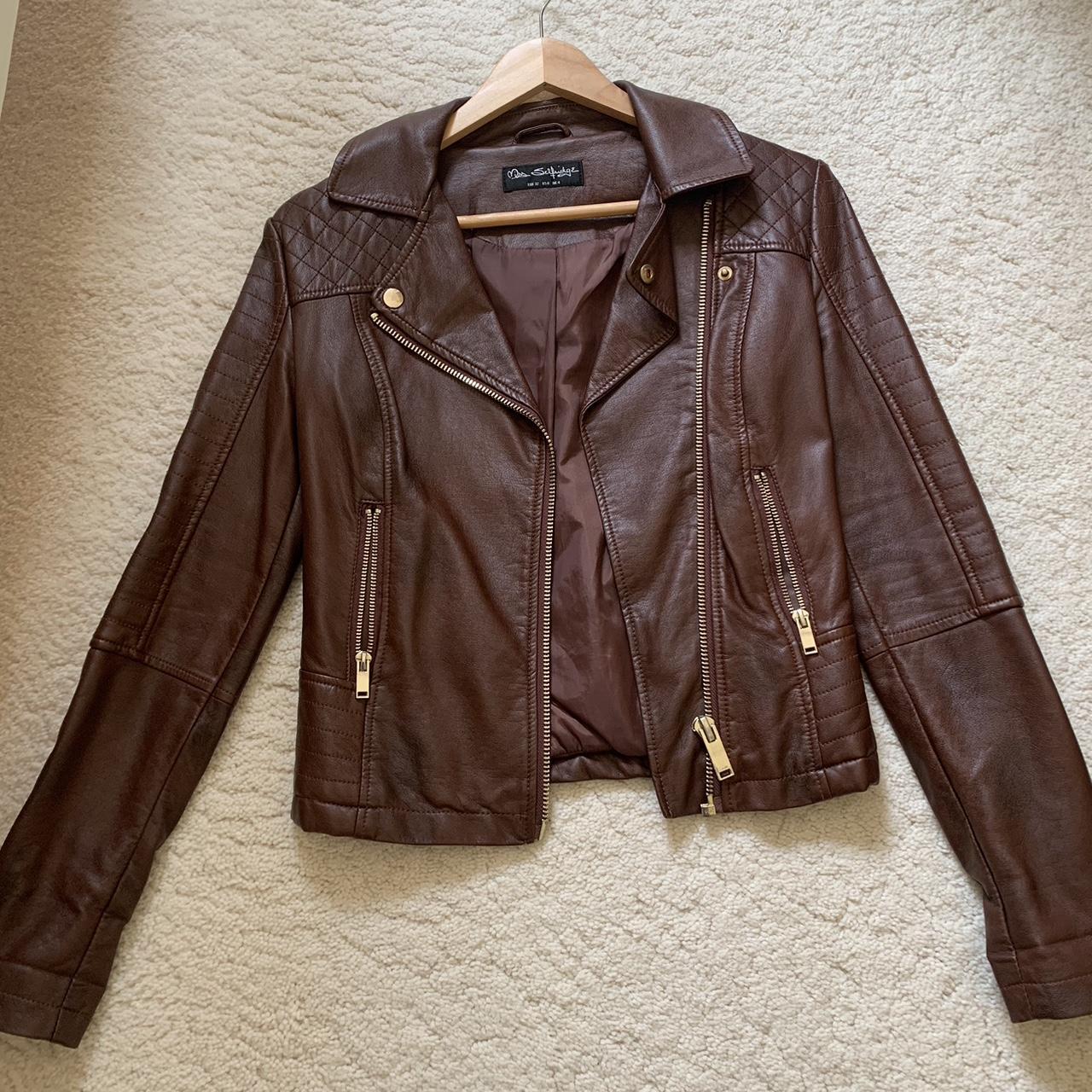 Selfridges leather outlet jacket