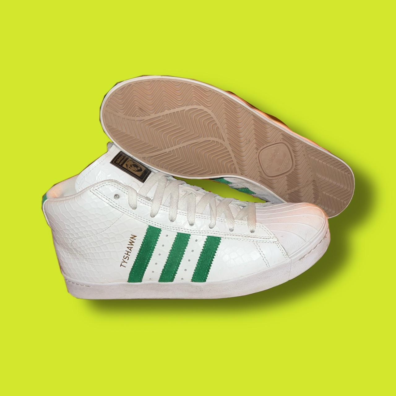 Adidas pro outlet model white green