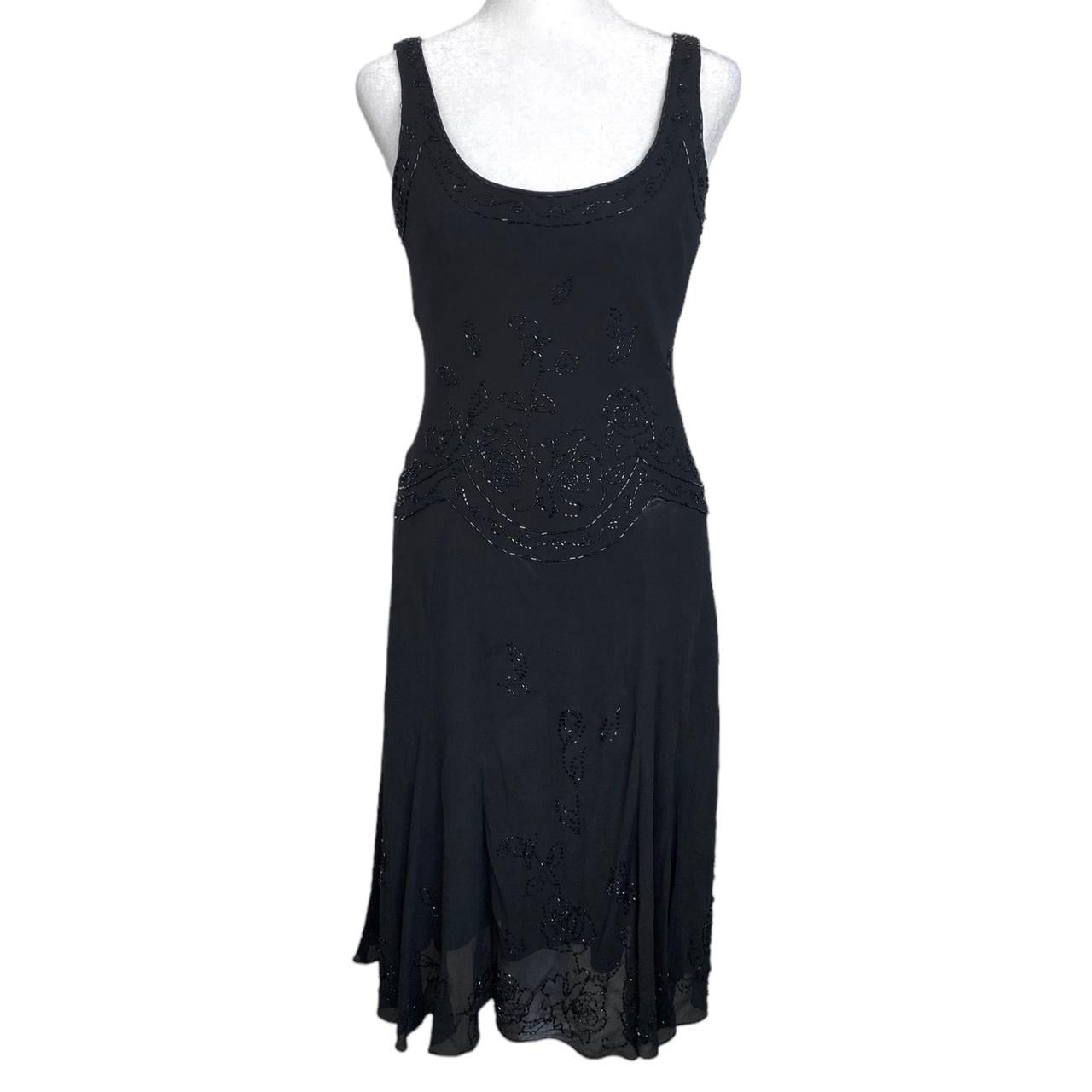 Vintage 90s Jones New York 100% Silk Beaded... | Depop