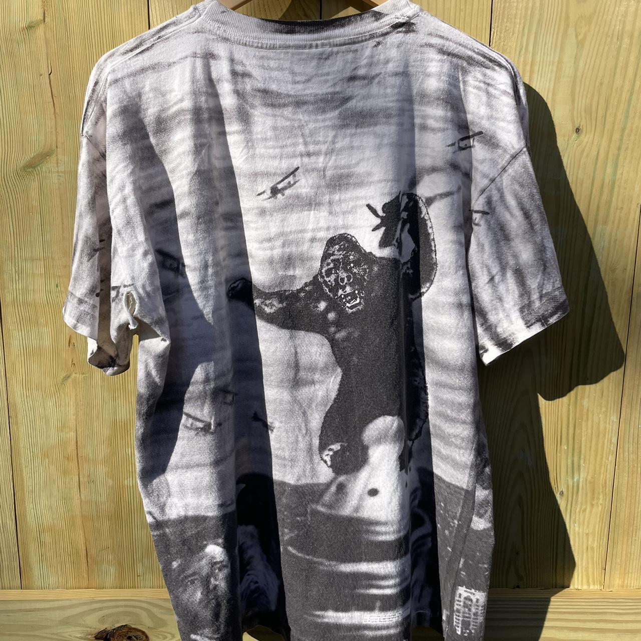 vintage stanley desantis king kong aop tee worn in... - Depop