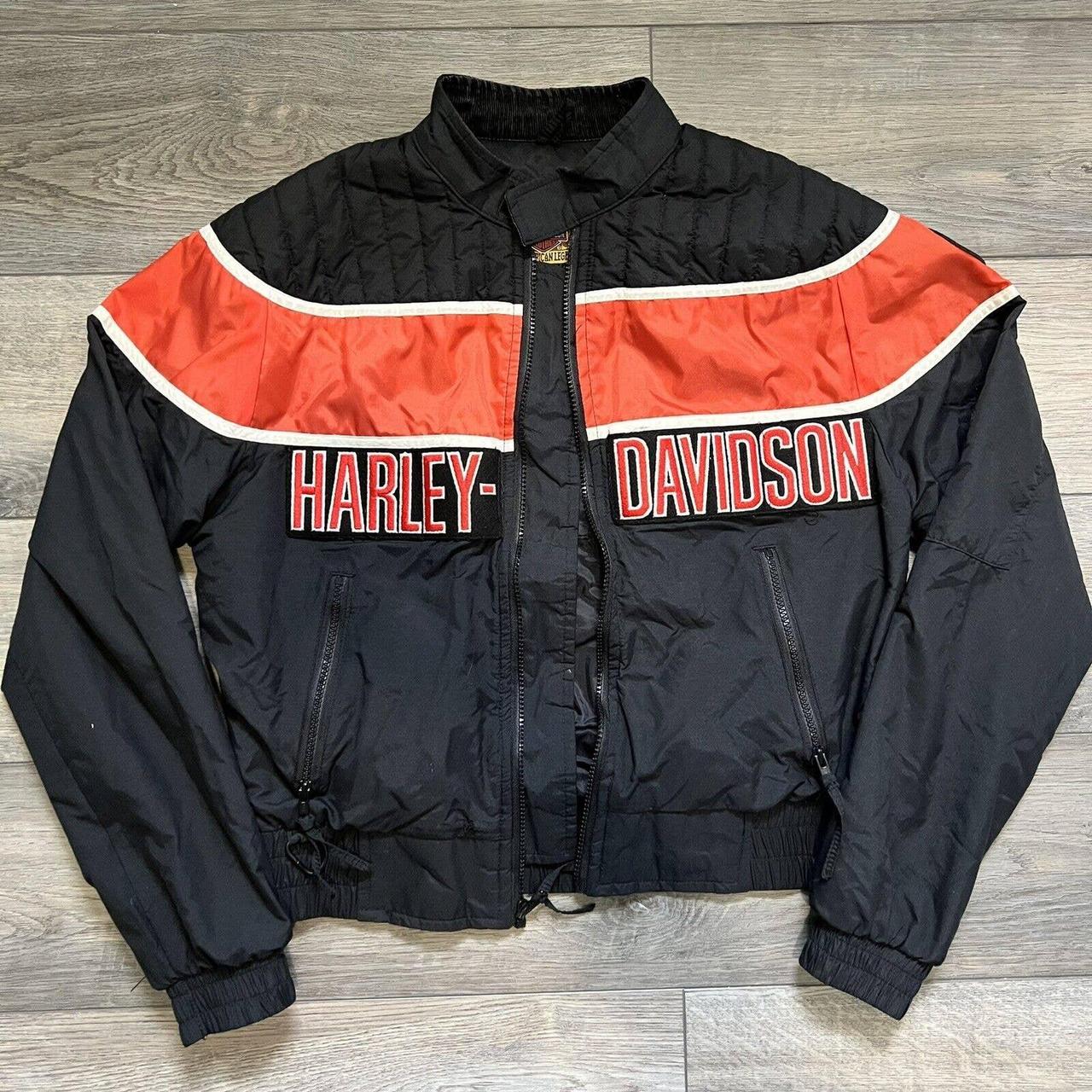 Vintage Harley-Davidson Windbreaker Jacket Very... - Depop