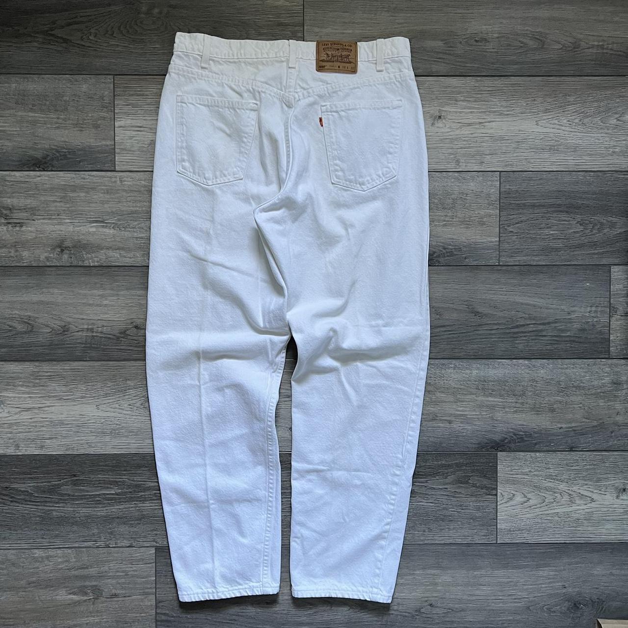 vintage levi s 550 white jeans relaxed loose baggy. Depop