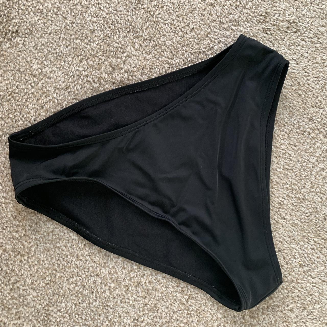 High Waisted, High Cut Black Bikini Bottoms super... - Depop