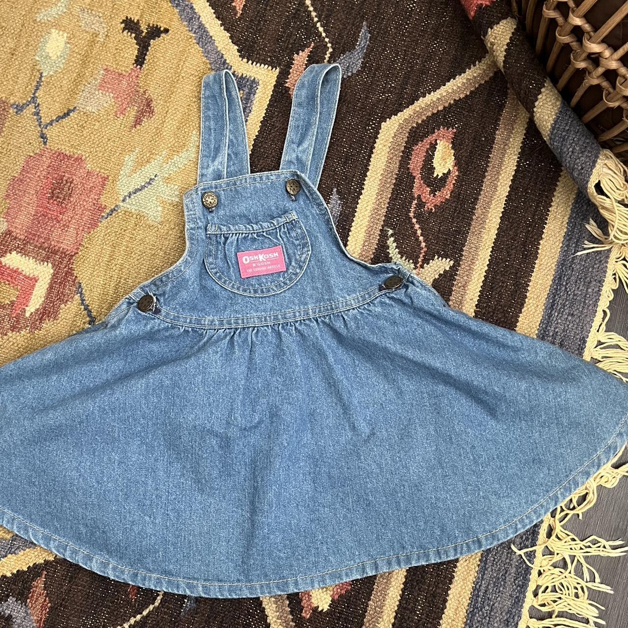 Vintage Oshkosh b’gosh 3t overall dress. #vintage...