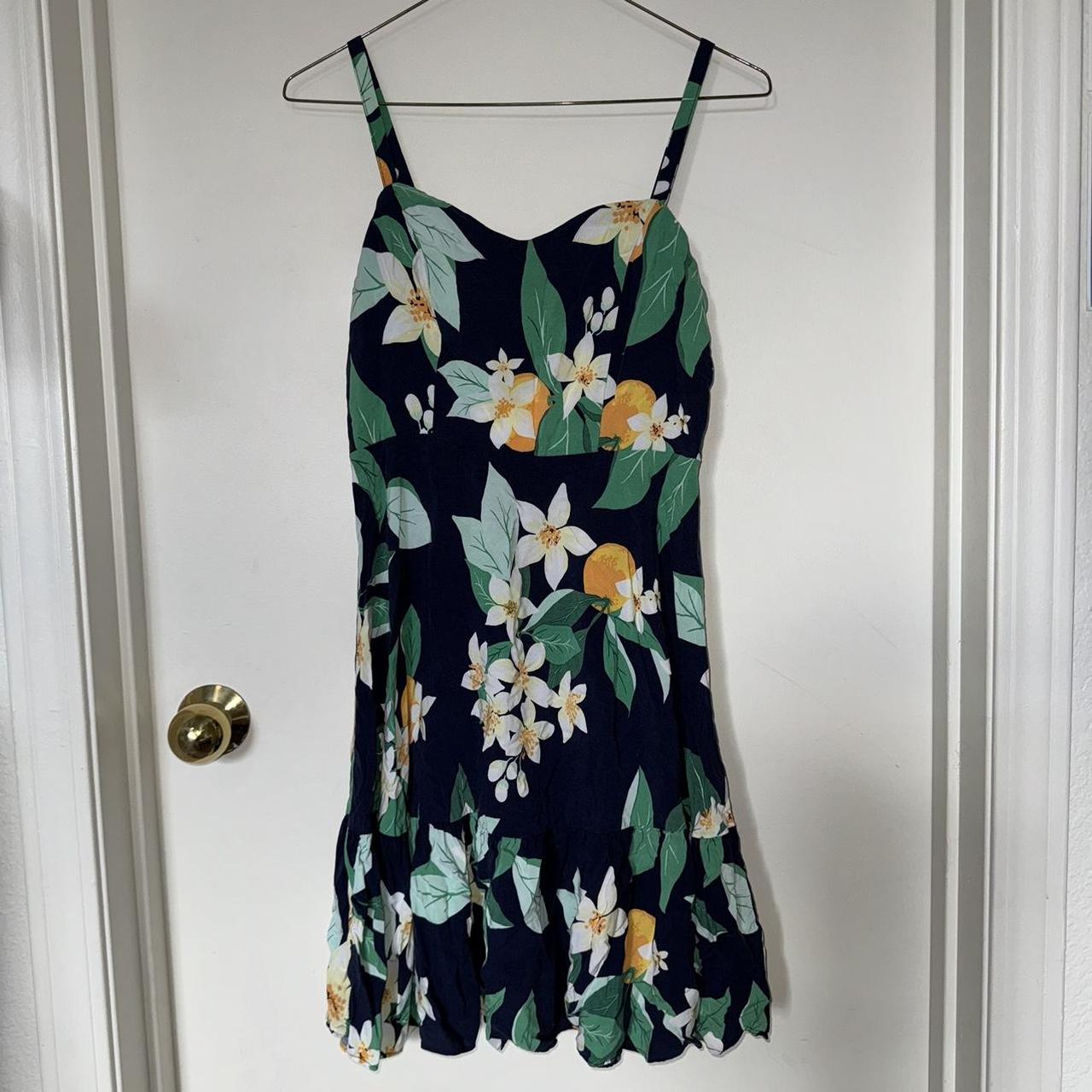 Navy lemon print dress best sale