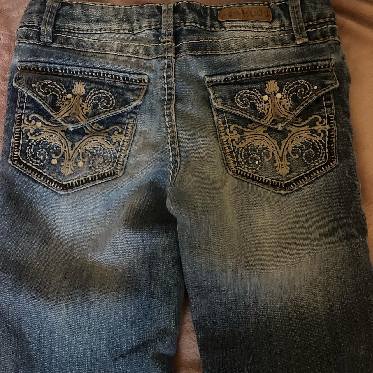 size 10 lowrise mudd jeans kids or for small short... - Depop