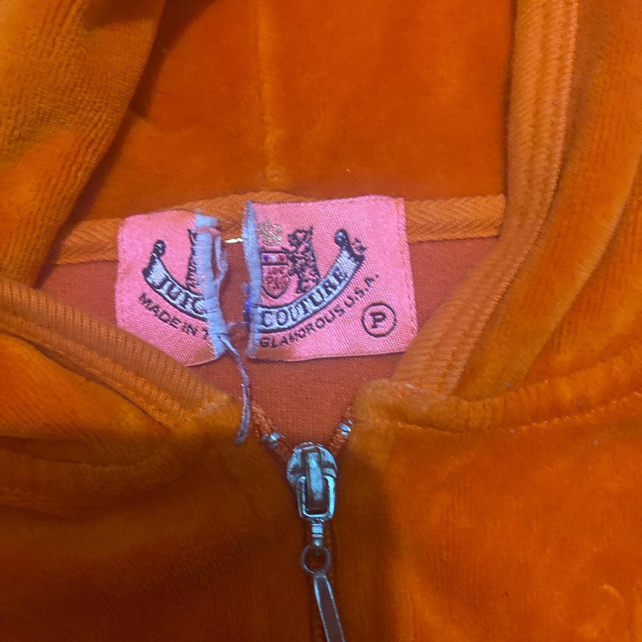 orange juicy jacket! super cute color and fits... Depop