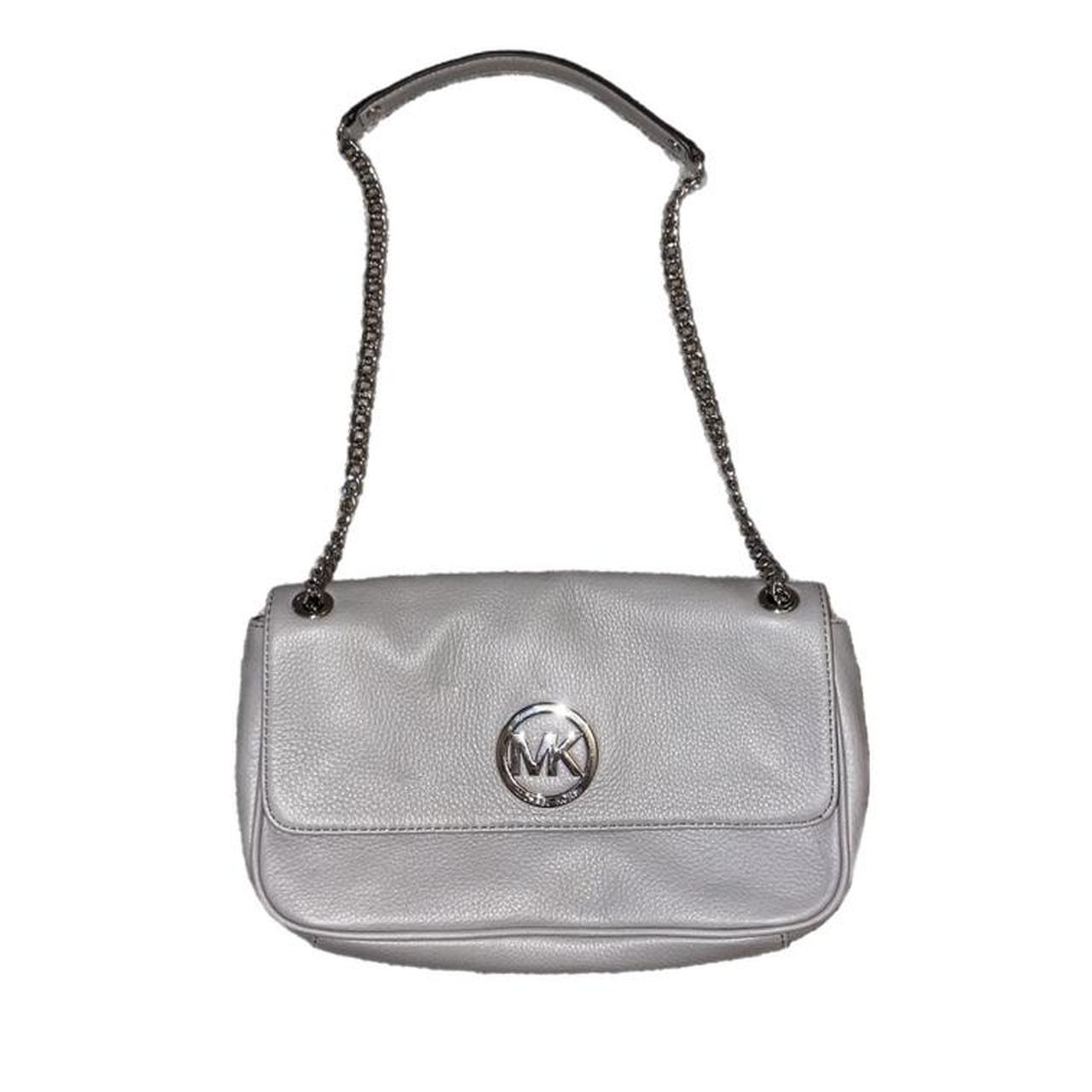 Michael Kors Cindy Saffiano Leather Small Chain Crossbody Bag 32h4scpc7l In  Grey - Excel Clothing
