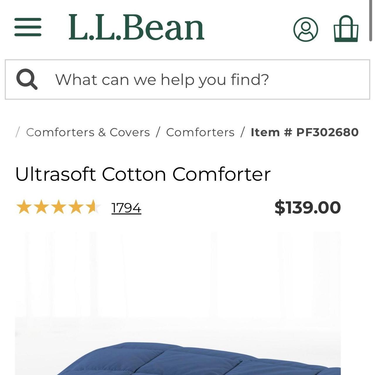 L.L.Bean Ultrasoft Cotton Comforter