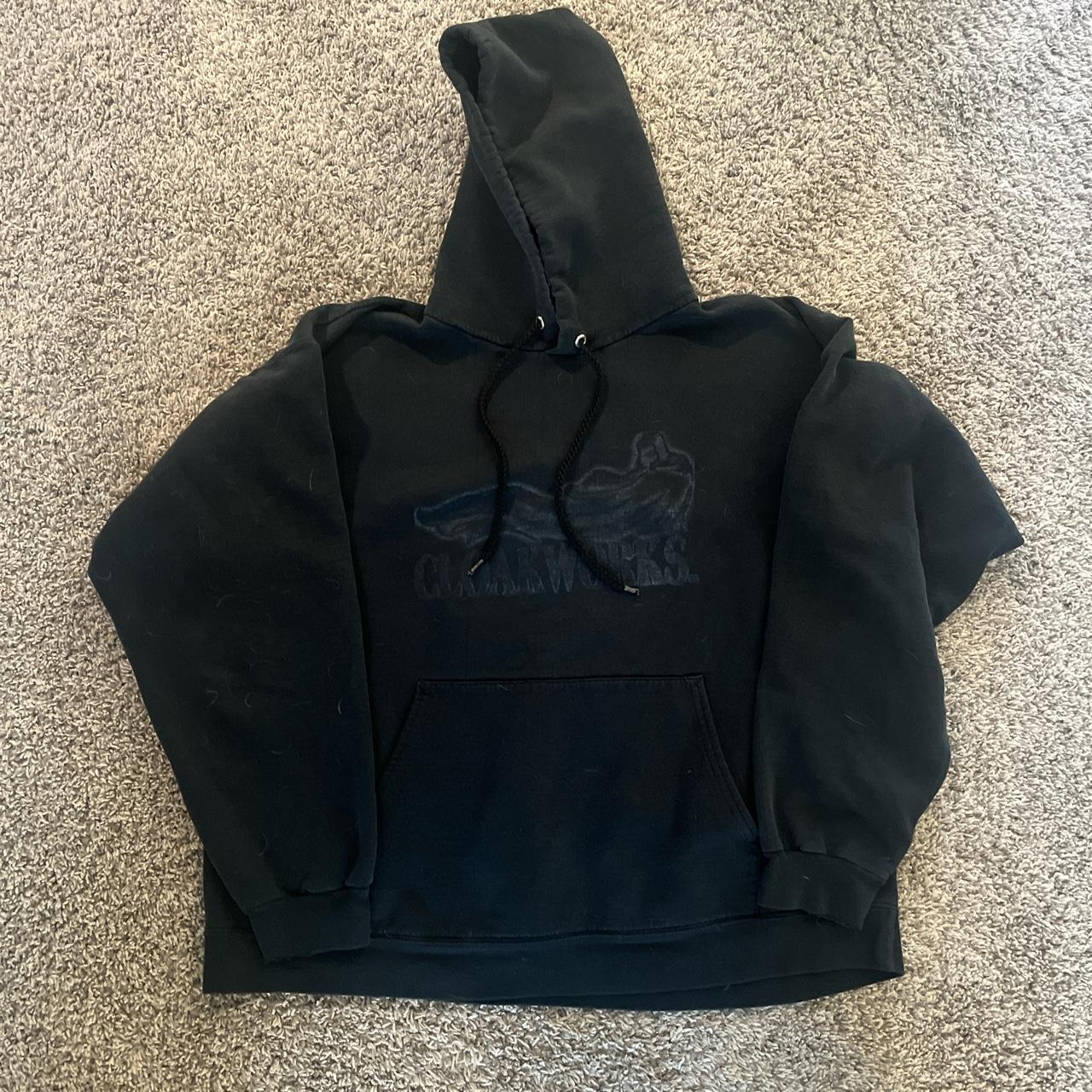 Hanes Men's Navy Hoodie | Depop